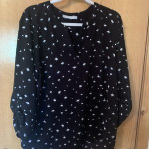 Daniel Rainn Split Neck Koda Blouse